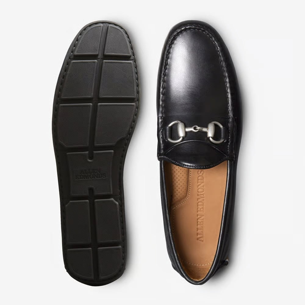 Sebastian Bit Driving Loafer in Black Leather by Allen Edmonds
