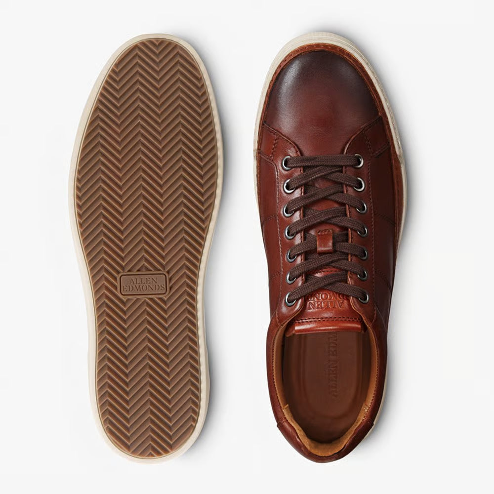 Porter City Derby Lace-Up Sneaker in Chili Leather by Allen Edmonds