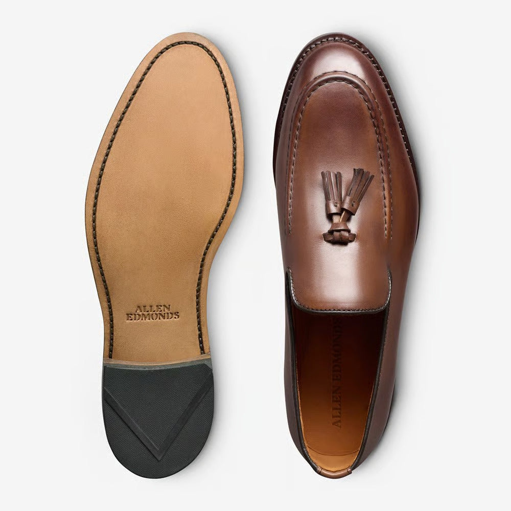 Randolph Tassel Loafer in Chili Leather by Allen Edmonds