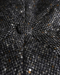 Newsboy Classic Cap in 'Magee 1866' Dark Grey Wool Donegal (Size 59) by Wigens