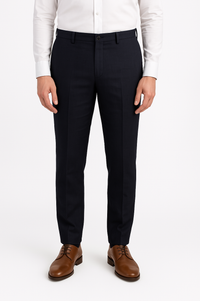 Chambray Linen Pant in Black (Venice Modern Fit) by Berle