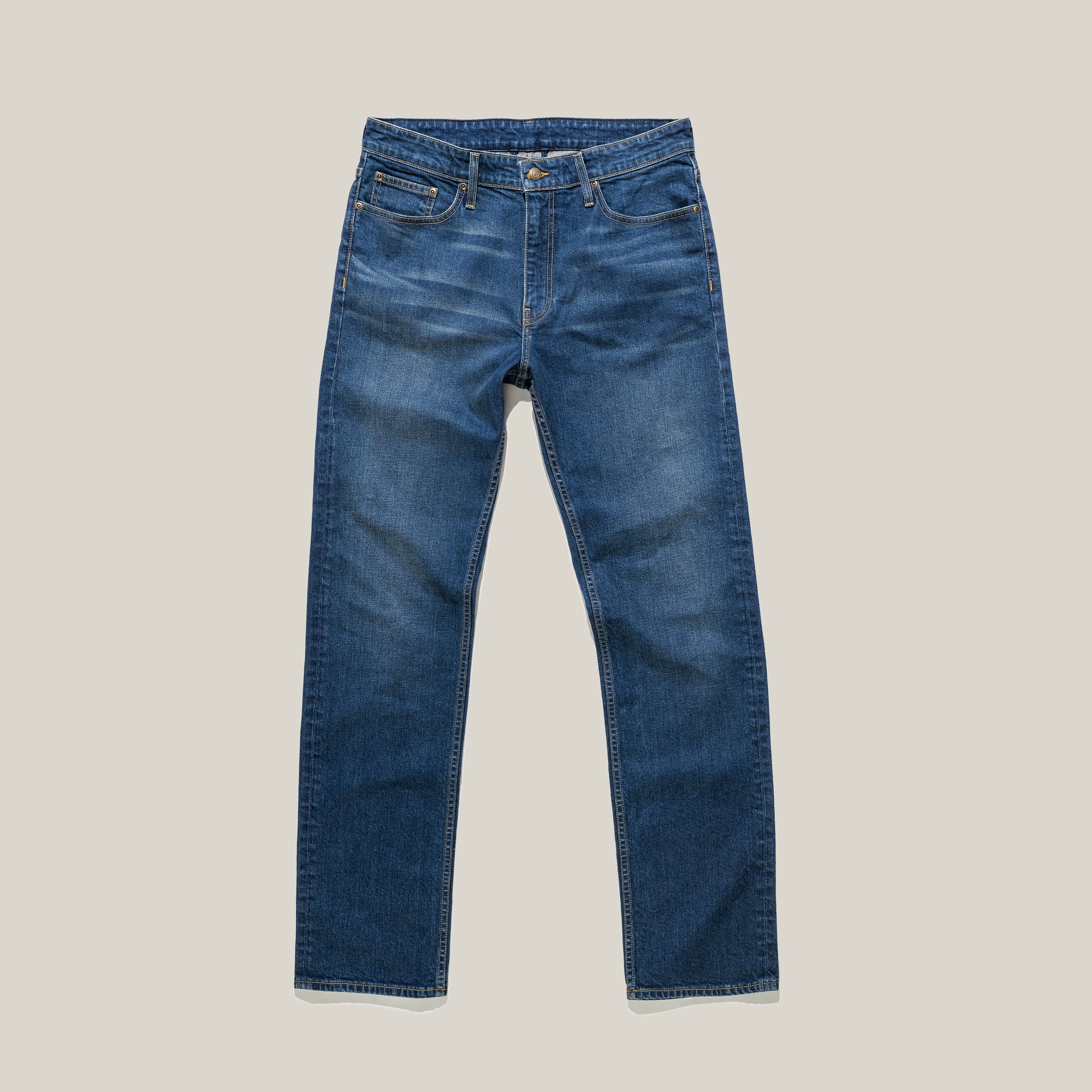 5 Pocket Classic Fit Denim Jean in Tinted Indigo Wash by Bills Khakis