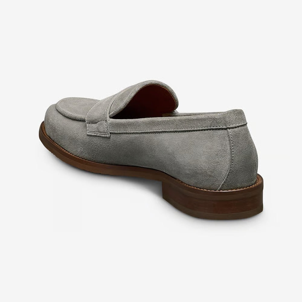 Como Penny Loafer in Piombo Grey Suede by Allen Edmonds