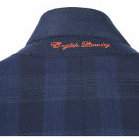 Wool Stretch Double Breasted SLIM FIT Suit in Grey and Brown Plaid (Short, Regular, and Long Available) by English Laundry