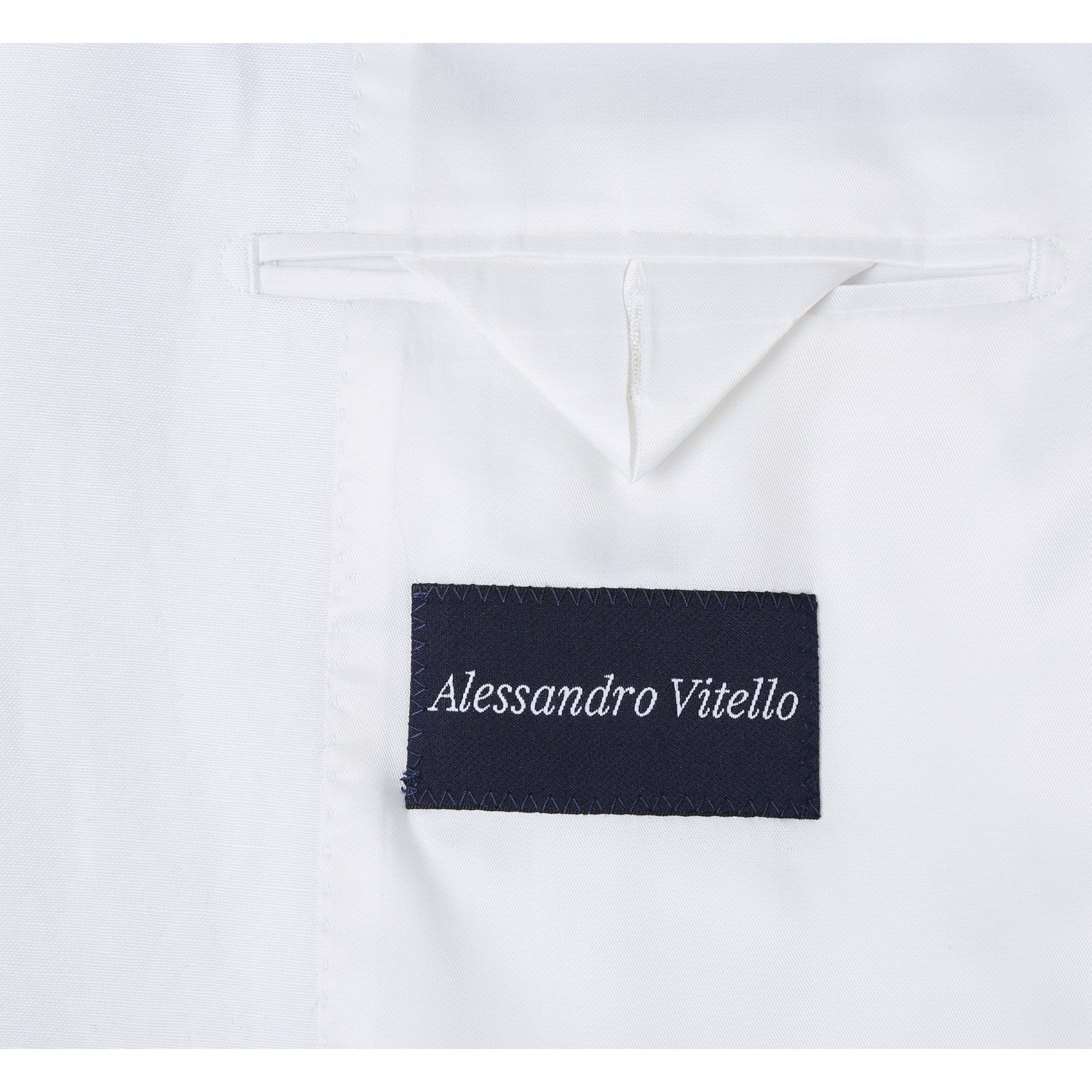 Linen Blend 2-Button SLIM FIT Suit in White (Short, Regular, and Long Available) by Alessandro Vitello X Renoir