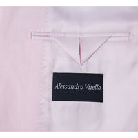 Linen Blend 2-Button SLIM FIT Suit in Pale Pink (Short, Regular, and Long Available) by Alessandro Vitello X Renoir