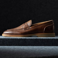 Randolph Verse Penny Loafer in Chili Leather by Allen Edmonds