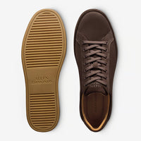 Barnes Lace-Up Sneaker in Polo Brown Suede by Allen Edmonds