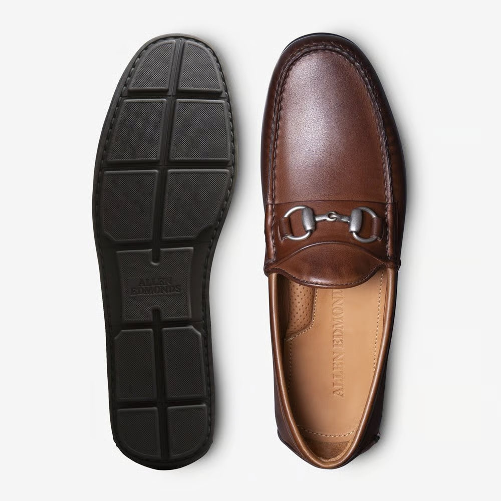 Sebastian Bit Driving Loafer in Mahogany Leather by Allen Edmonds