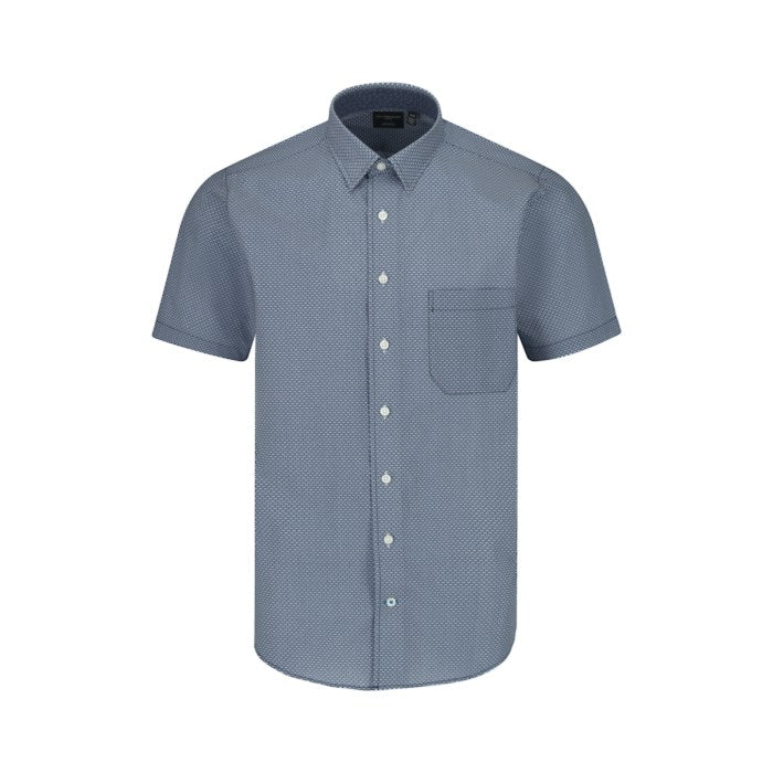 Men's short sleeve button down collar dress shirts hotsell