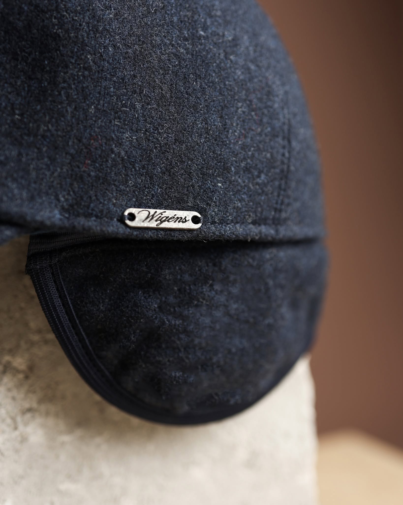 Loro Piana 'Storm System' Wool and Cashmere Flannel Baseball Classic Cap with Earflaps (Choice of Colors) by Wigens