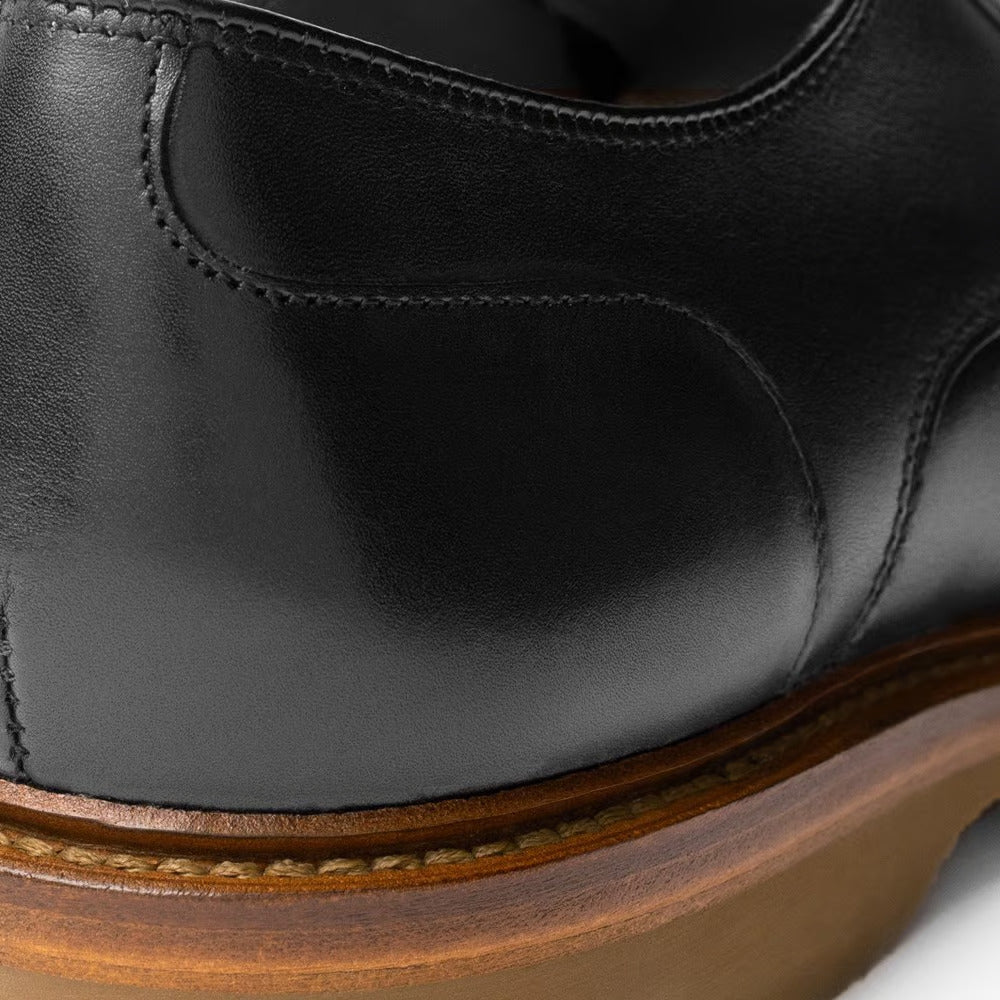 Walker Verse Plain-Toe Derby Dress Shoe in Black Leather by Allen Edmonds
