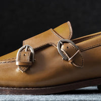 Randolph Monk Strap Dress Shoe in Walnut Leather by Allen Edmonds