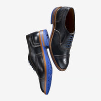 Strandmok Cap-Toe Oxford with Dainite Rubber Sole in Black Chromexcel Leather by Allen Edmonds