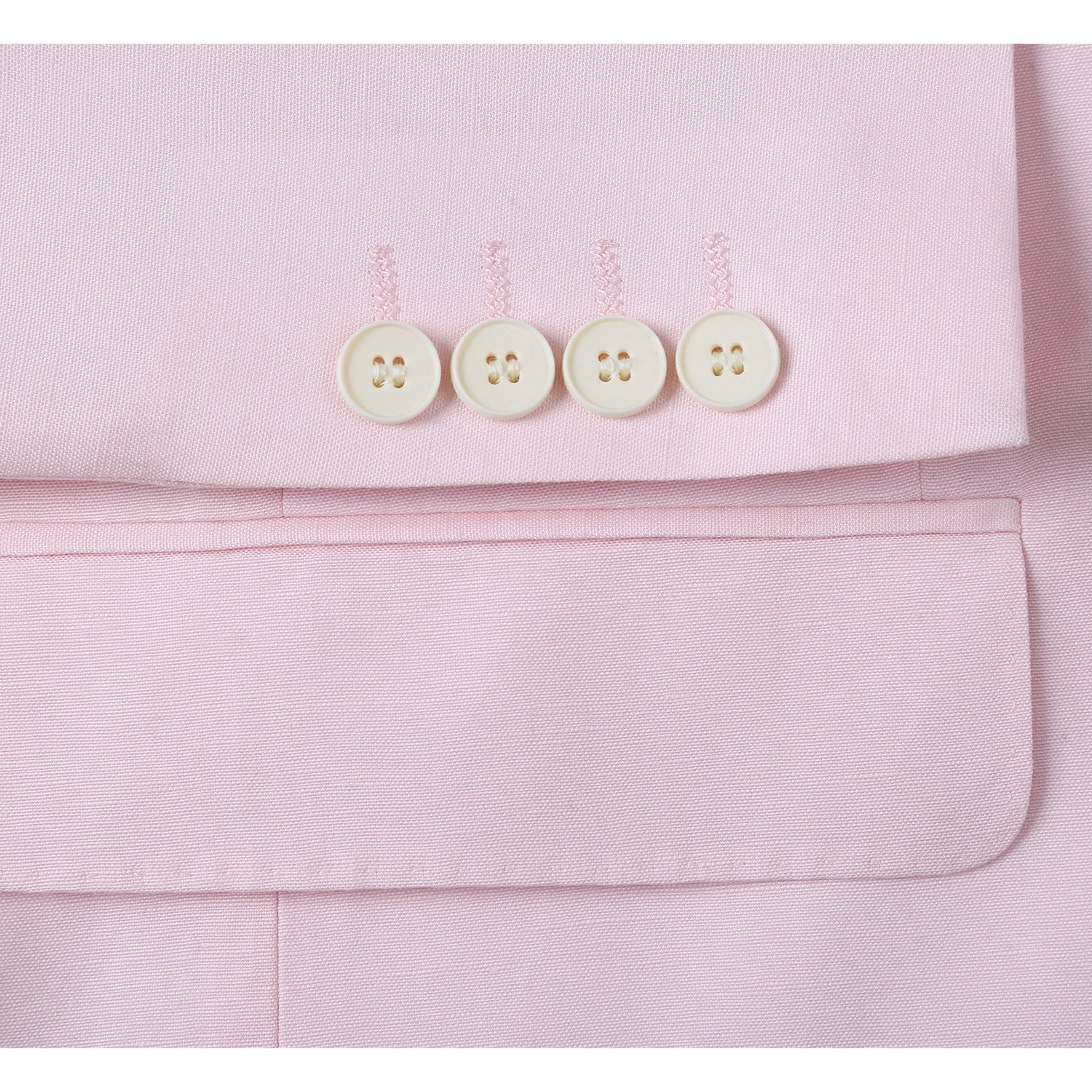 Linen Blend 2-Button SLIM FIT Suit in Pale Pink (Short, Regular, and Long Available) by Alessandro Vitello X Renoir