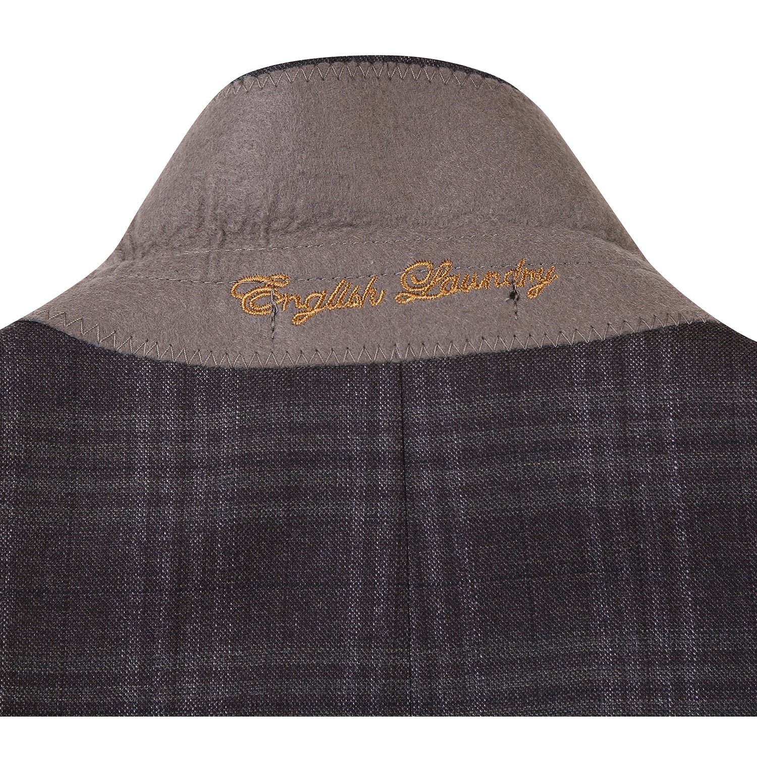 Wool Stretch Single Breasted SLIM FIT Suit in Brown Check (Short, Regular, and Long Available) by English Laundry
