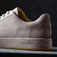Barnes Lace-Up Sneaker in Grey Suede by Allen Edmonds