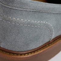 Randolph Verse Penny Loafer in Steel Blue Suede by Allen Edmonds