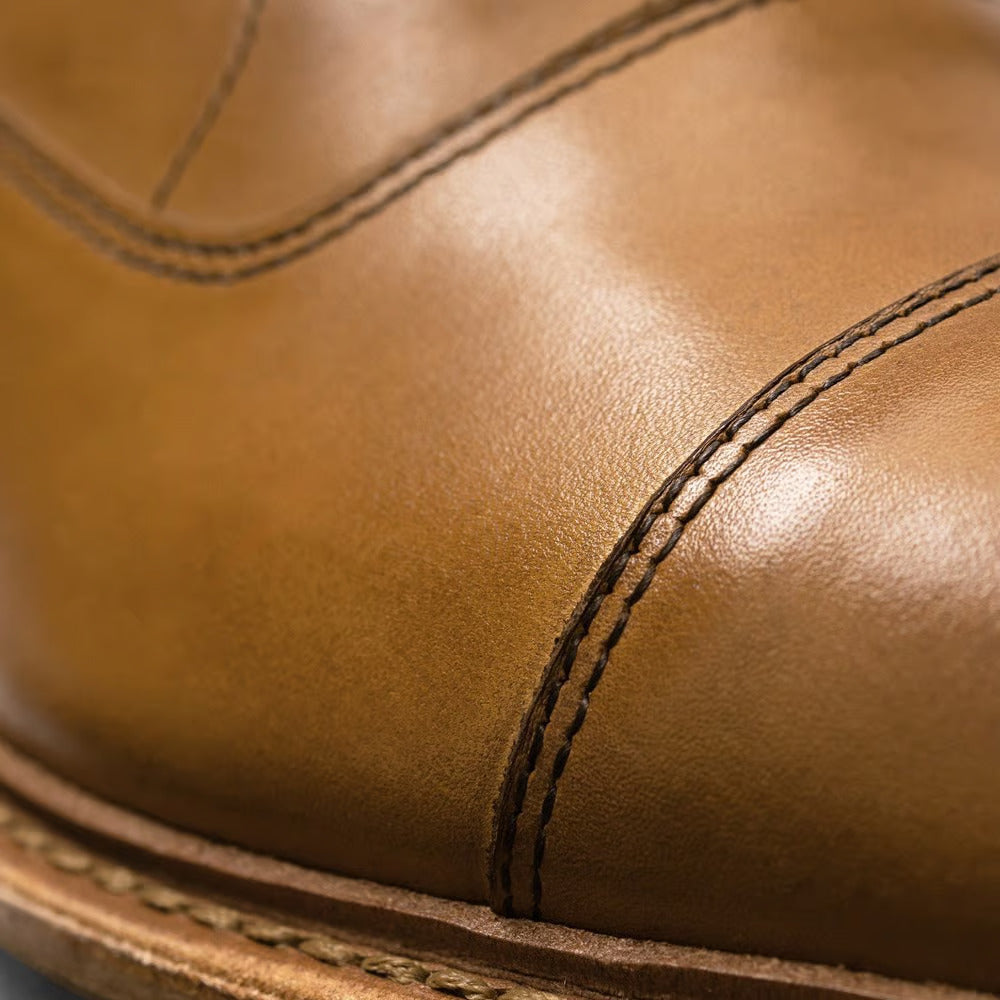 Park Avenue Verse Cap-Toe Oxford Dress Shoe in Walnut Leather by Allen Edmonds