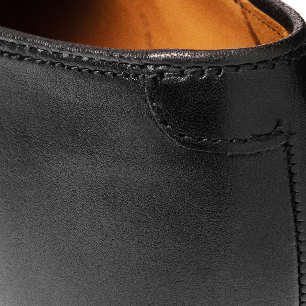 Park Avenue Verse Cap-Toe Oxford Dress Shoe in Black Leather with Black Sole by Allen Edmonds