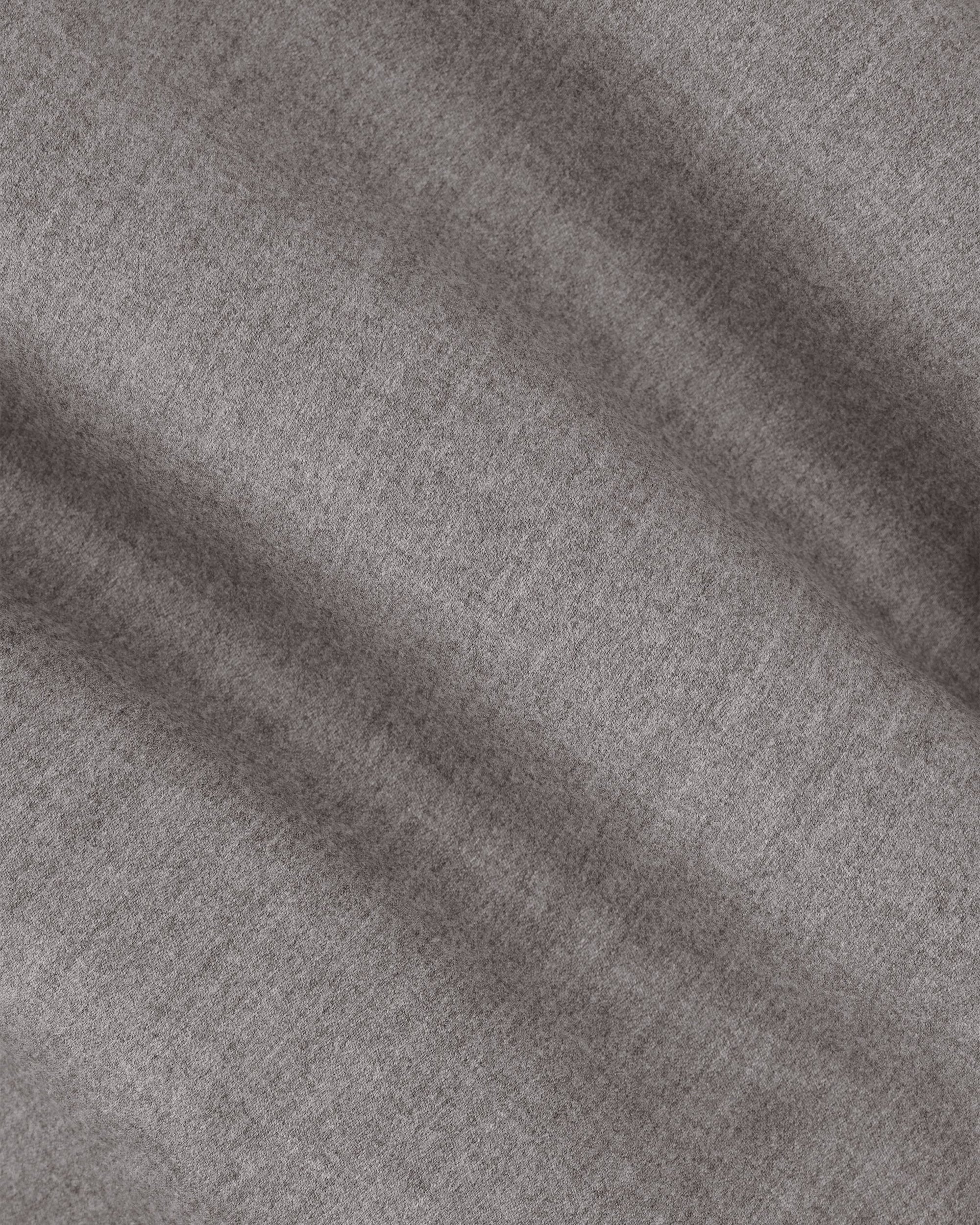 Parker Super 110s Light Stretch Flannel Wool Trouser in Light Grey (Modern Straight Fit) by Zanella