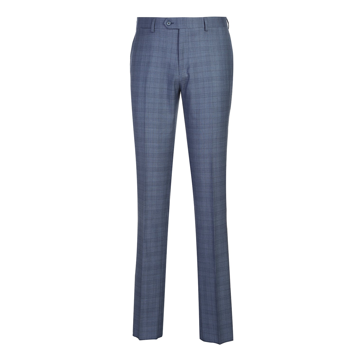 Wool Stretch Single Breasted SLIM FIT Suit in Ink Blue Check (Short, Regular, and Long Available) by English Laundry