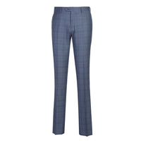 Wool Stretch Single Breasted SLIM FIT Suit in Ink Blue Check (Short, Regular, and Long Available) by English Laundry