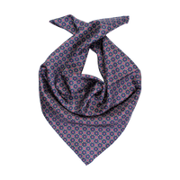 Medallion Printed Silk Twill Square Scarf in Choice of Colors by House of Amanda Christensen