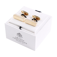 Oblong Solid Brass Cufflinks by House of Amanda Christensen