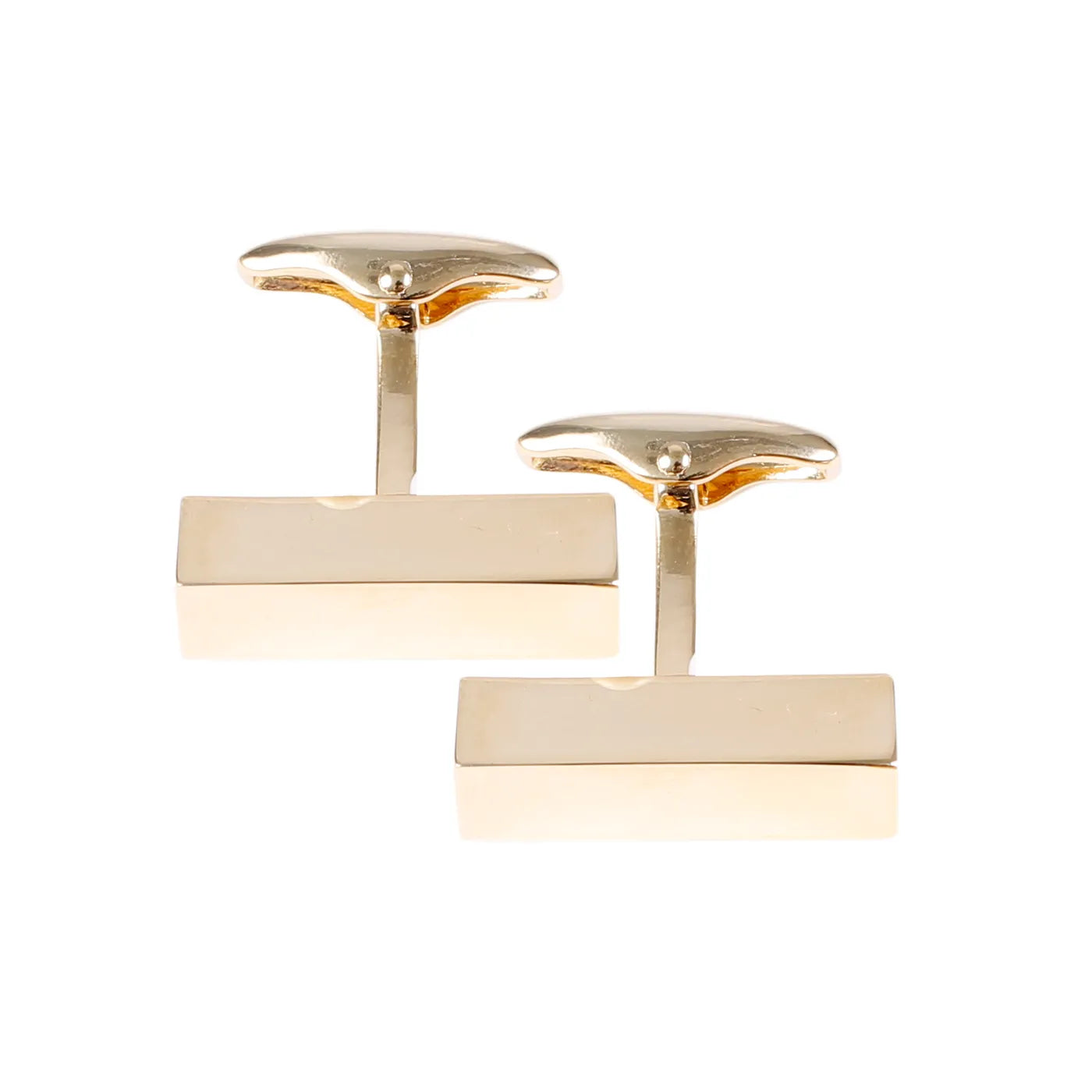 Oblong Solid Brass Cufflinks by House of Amanda Christensen