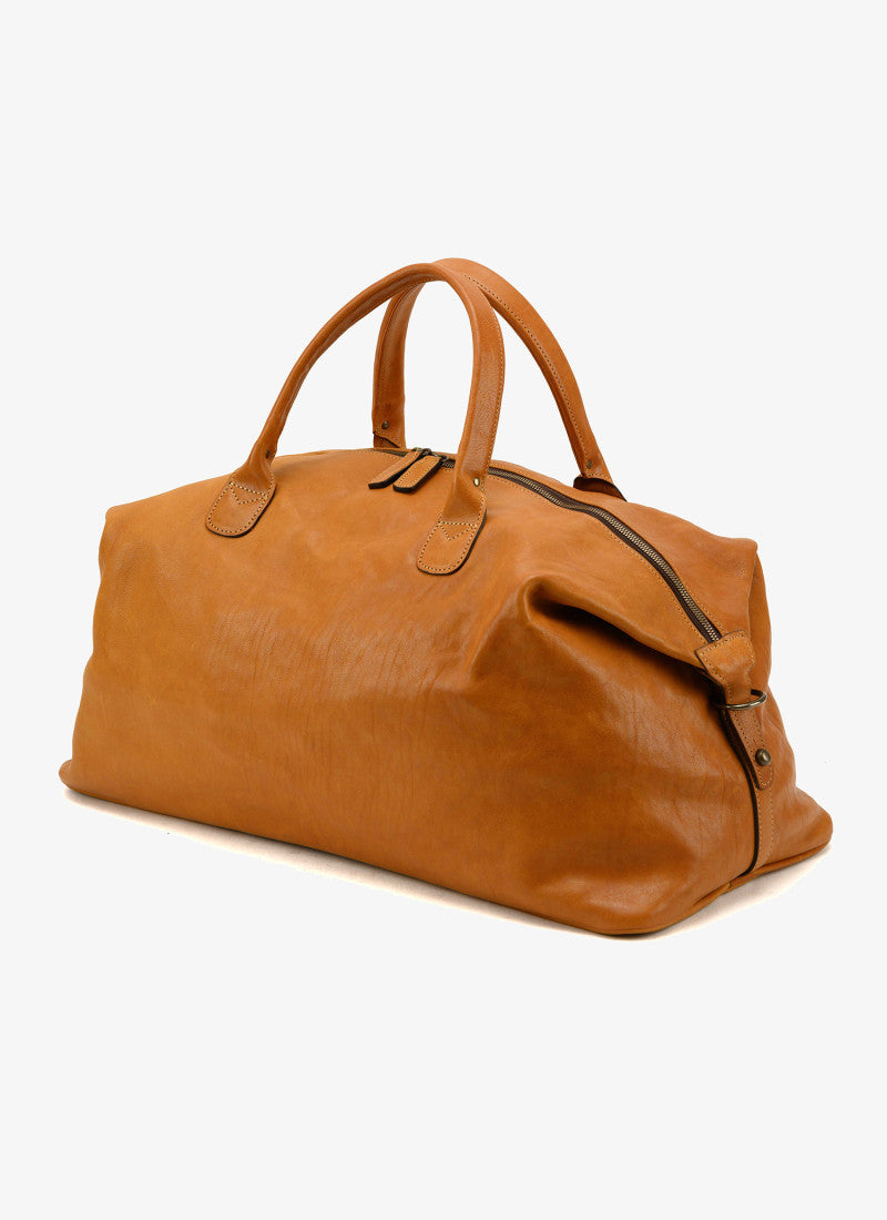 Benedict Leather Weekend Bag in Modern Saddle by Moore & Giles