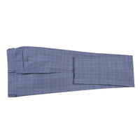 Wool Stretch Single Breasted SLIM FIT Suit in Ink Blue Check (Short, Regular, and Long Available) by English Laundry