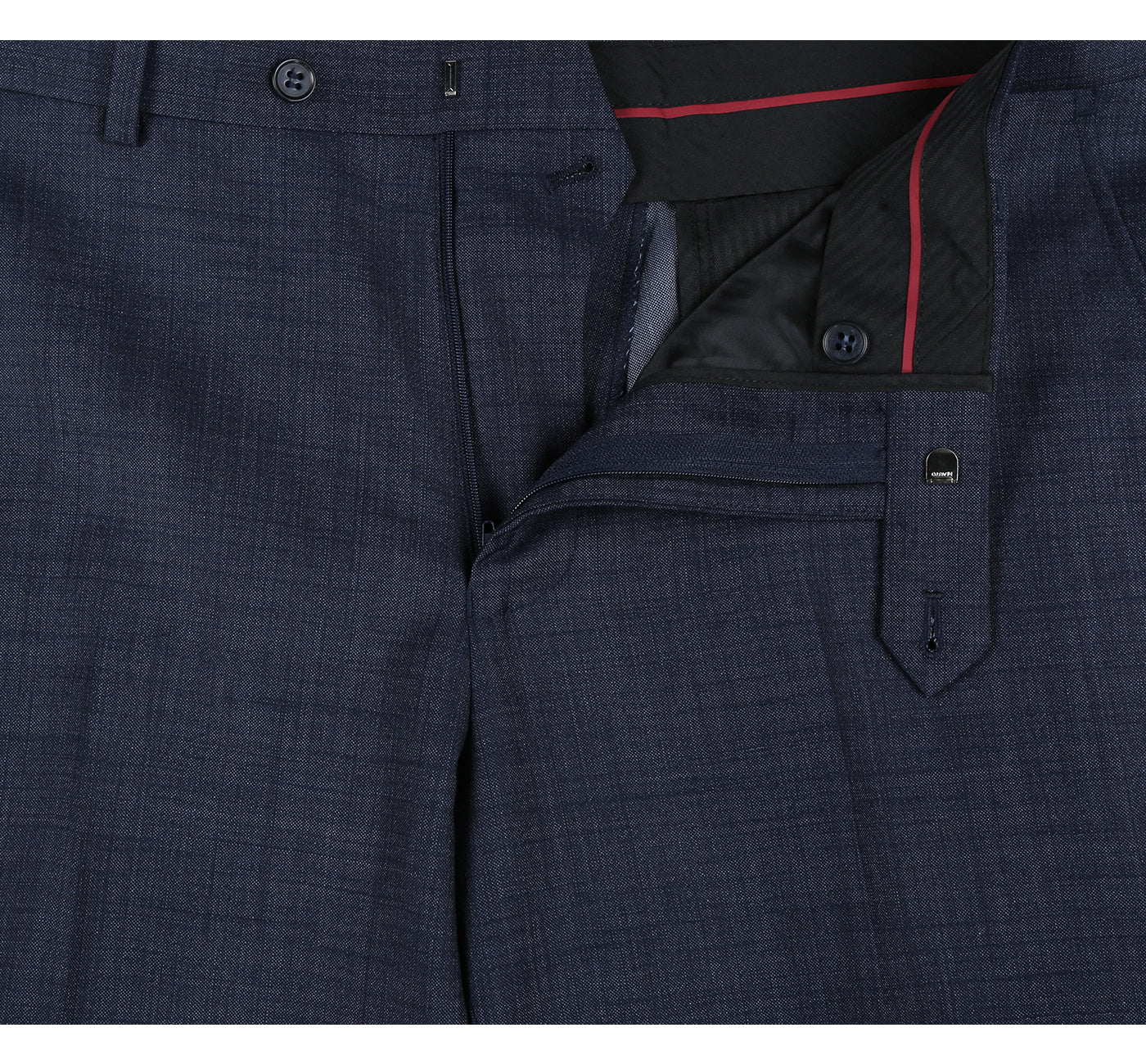 Navy Micro Birdseye Stretch Wool 2-Button CLASSIC FIT Suit (Short, Regular, and Long Available) by Renoir