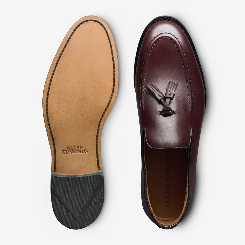 Randolph Tassel Loafer in Burgundy Leather by Allen Edmonds