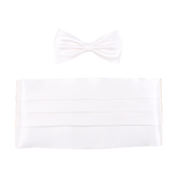 Silk Cummerbund and Bow Tie Set (Choice of Colors) by House of Amanda Christensen