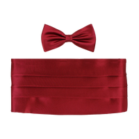 Silk Cummerbund and Bow Tie Set (Choice of Colors) by House of Amanda Christensen