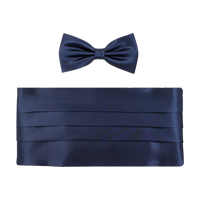 Silk Cummerbund and Bow Tie Set (Choice of Colors) by House of Amanda Christensen