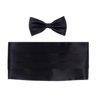Silk Cummerbund and Bow Tie Set (Choice of Colors) by House of Amanda Christensen