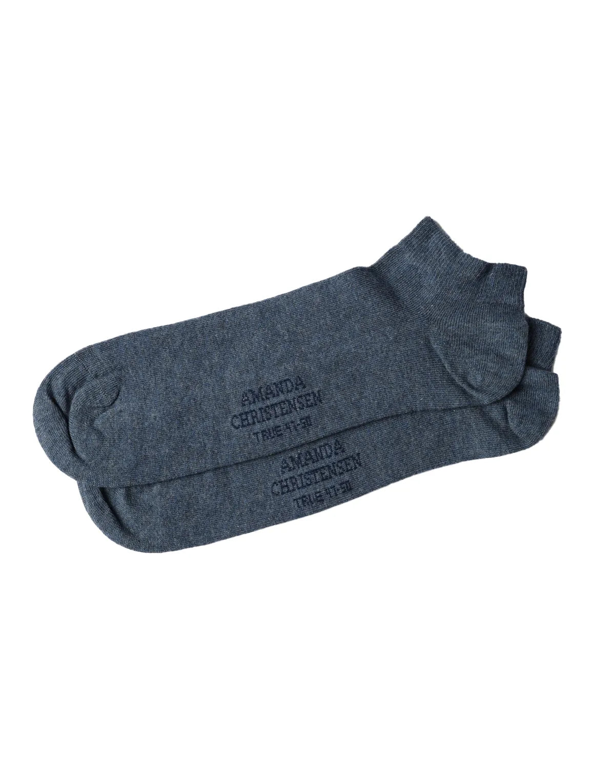 3 PAIR - True Combed Cotton Blend Italian Sneaker Socks (Choice of Colors) by Amanda Christensen
