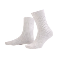 3 PAIR - True Ribbed Combed Cotton Blend Italian Ankle Socks (Choice of Colors) by Amanda Christensen