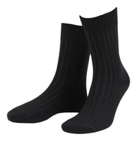 3 PAIR - True Ribbed Combed Cotton Blend Italian Ankle Socks (Choice of Colors) by Amanda Christensen