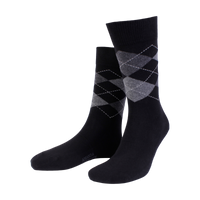 3 PAIR - True Argyle Combed Cotton Blend Italian Ankle Socks (Choice of Colors) by Amanda Christensen