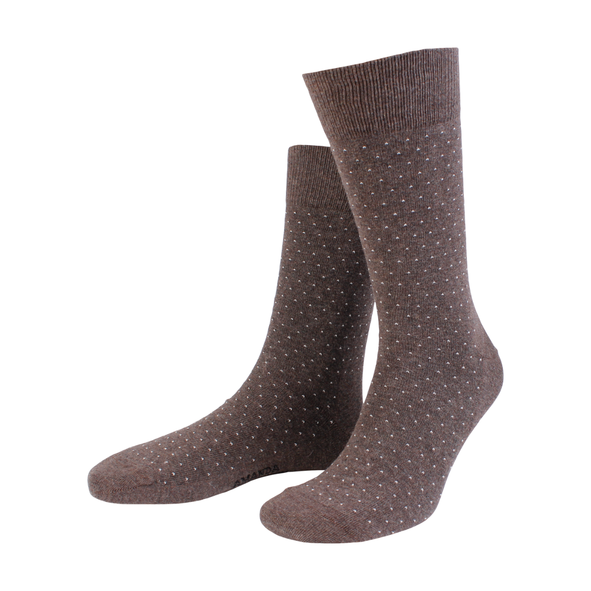 3 PAIR - True Dot Pattern Combed Cotton Blend Italian Ankle Socks (Choice of Colors) by Amanda Christensen