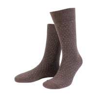 3 PAIR - True Dot Pattern Combed Cotton Blend Italian Ankle Socks (Choice of Colors) by Amanda Christensen