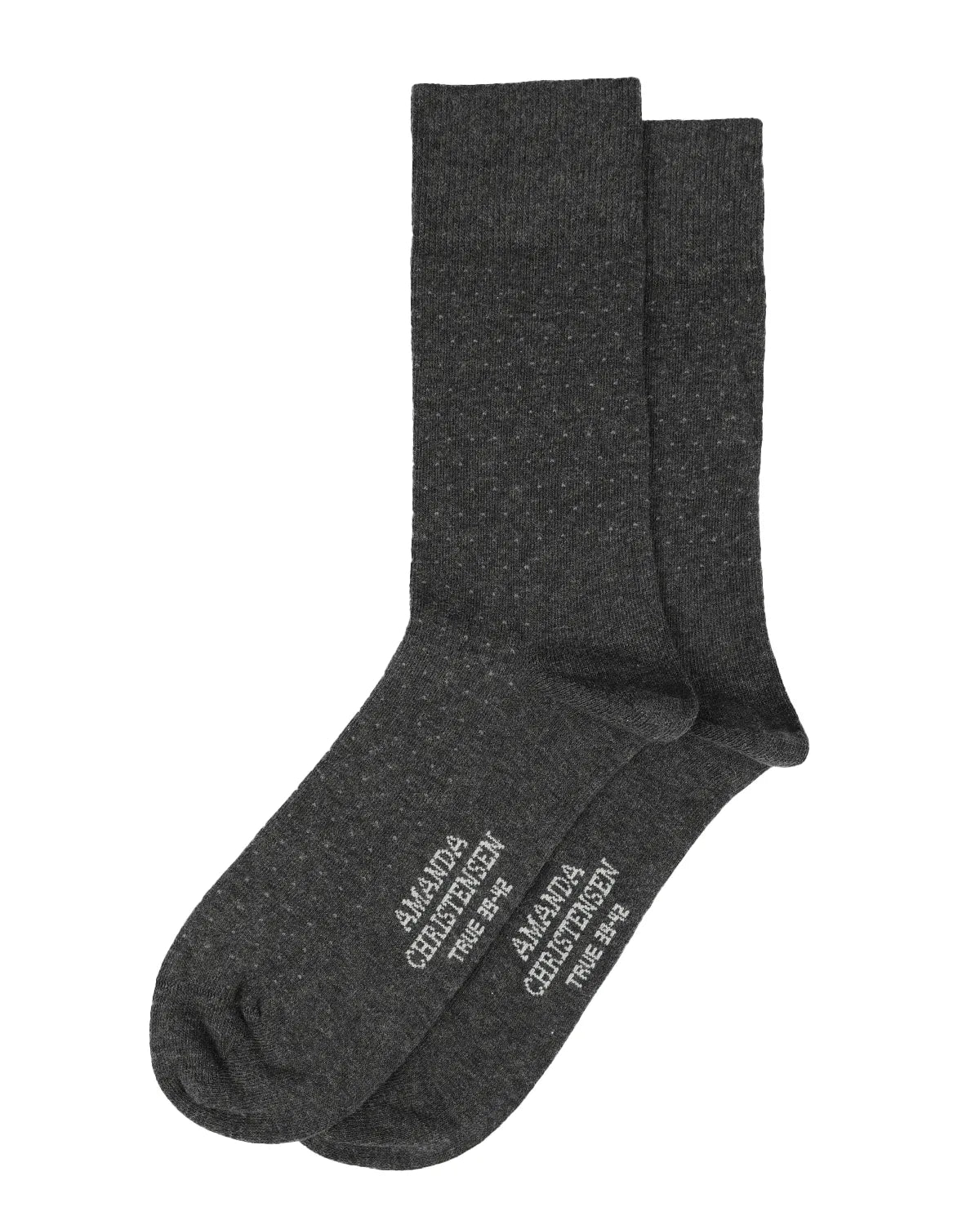 3 PAIR - True Dot Pattern Combed Cotton Blend Italian Mid Calf Socks (Choice of Colors) by Amanda Christensen