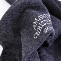 3 PAIR - Sign Combed Cotton Italian Ankle Socks (Choice of Colors) by Amanda Christensen