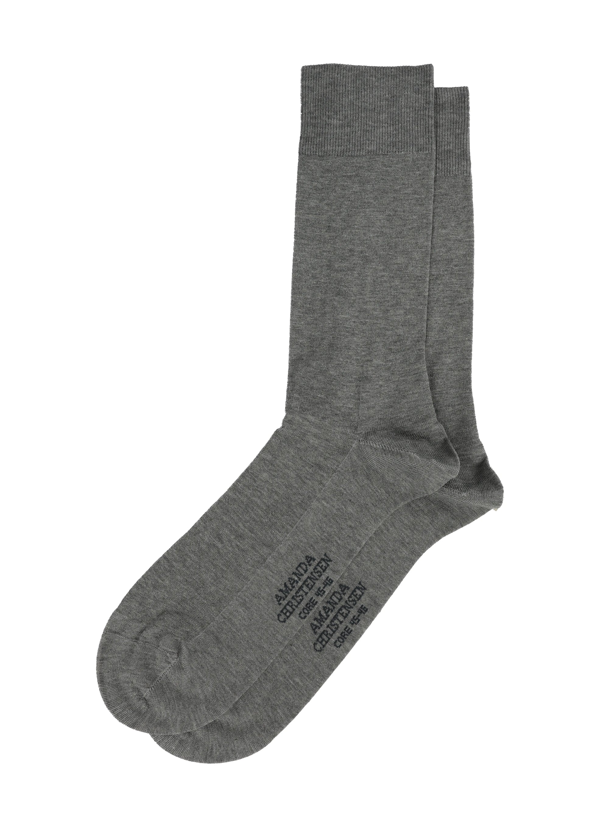 3 PAIR - Core Mercerized Cotton Italian Mid Calf Socks (Choice of Colors) by Amanda Christensen