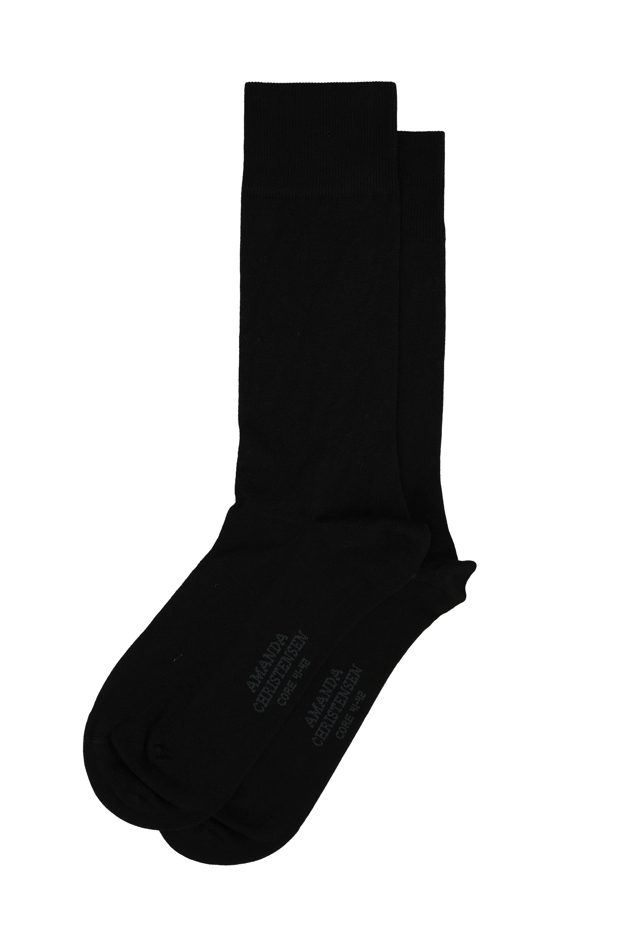3 PAIR - Core Mercerized Cotton Italian Mid Calf Socks (Choice of Colors) by Amanda Christensen