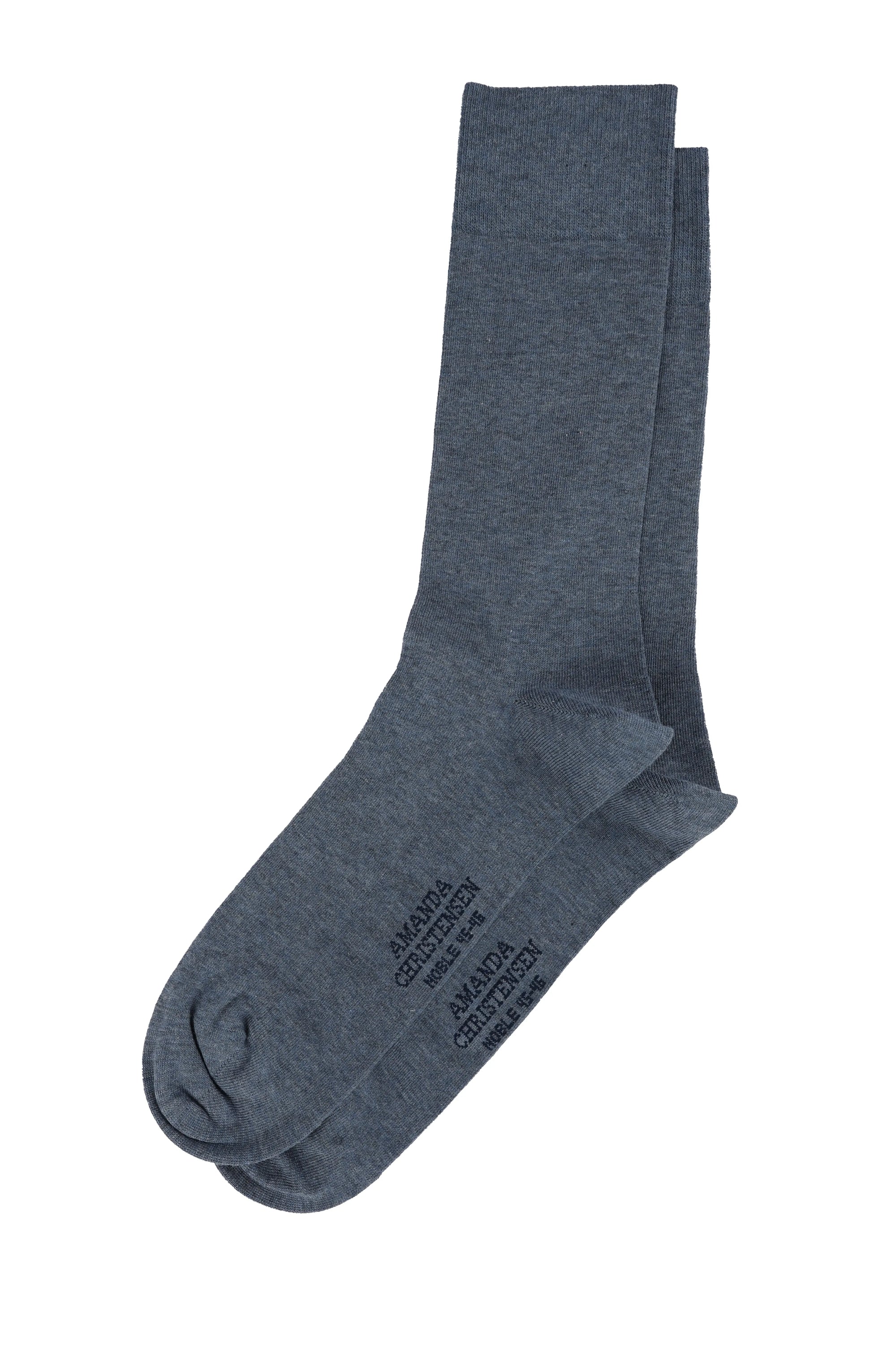 3 PAIR - Noble Cotton and Cashmere Blend Italian Mid Calf Socks (Choice of Colors) by Amanda Christensen