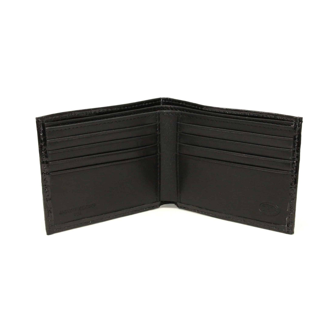 Genuine Alligator Billfold Wallet in Black by Torino Leather